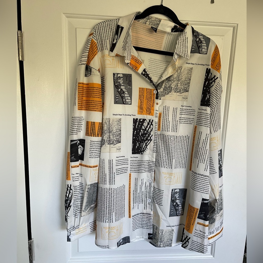 NWT SHEIN curve tunic blouse
